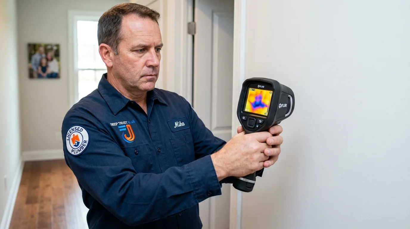 Thermal imaging leak detection by Johns Plumbing LLC in Vidor